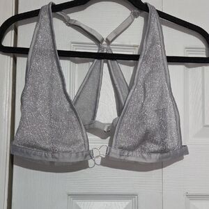 Victoria's Secret Silver Halter Bralette